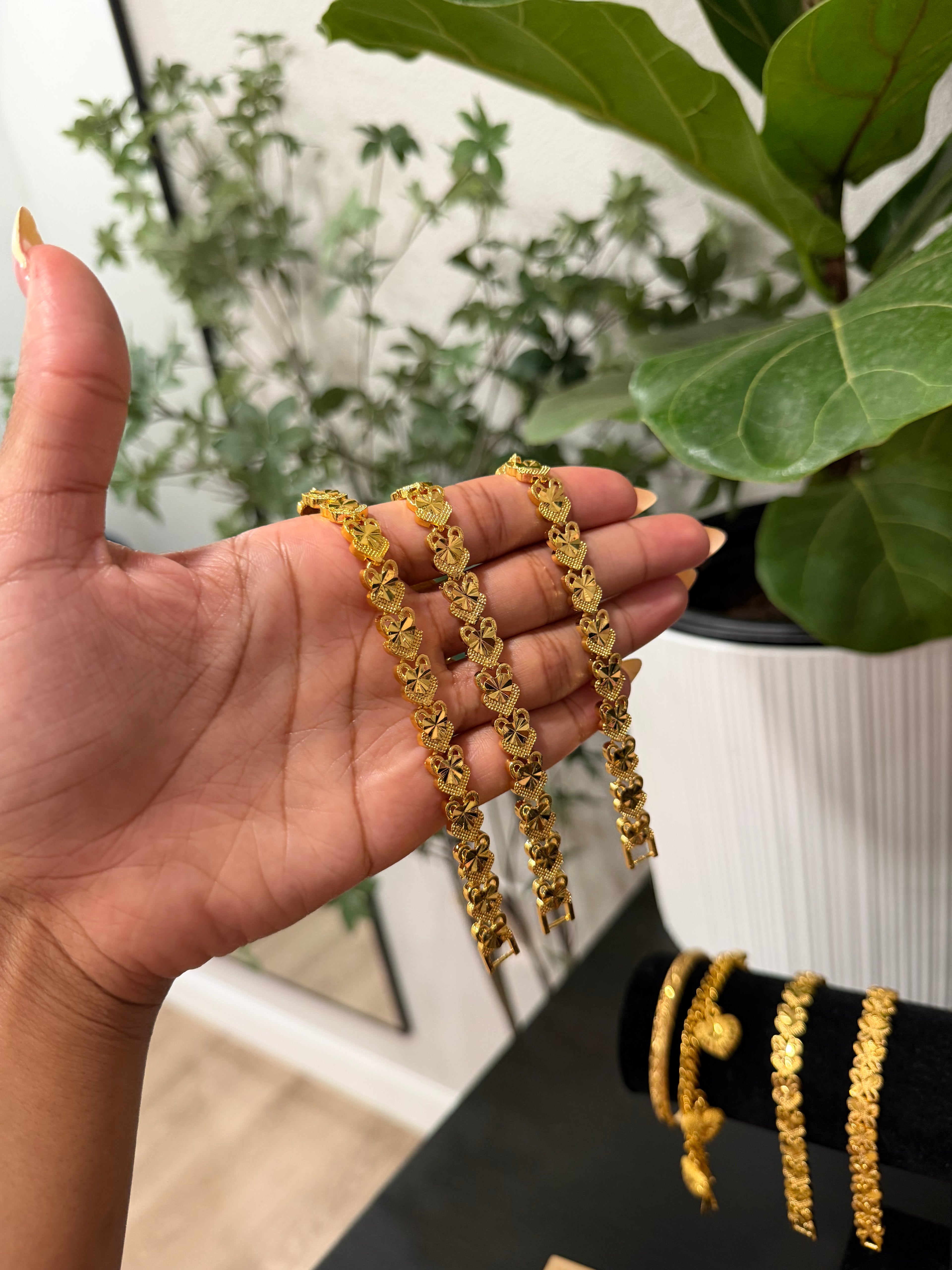 24k Double Heart bracelet