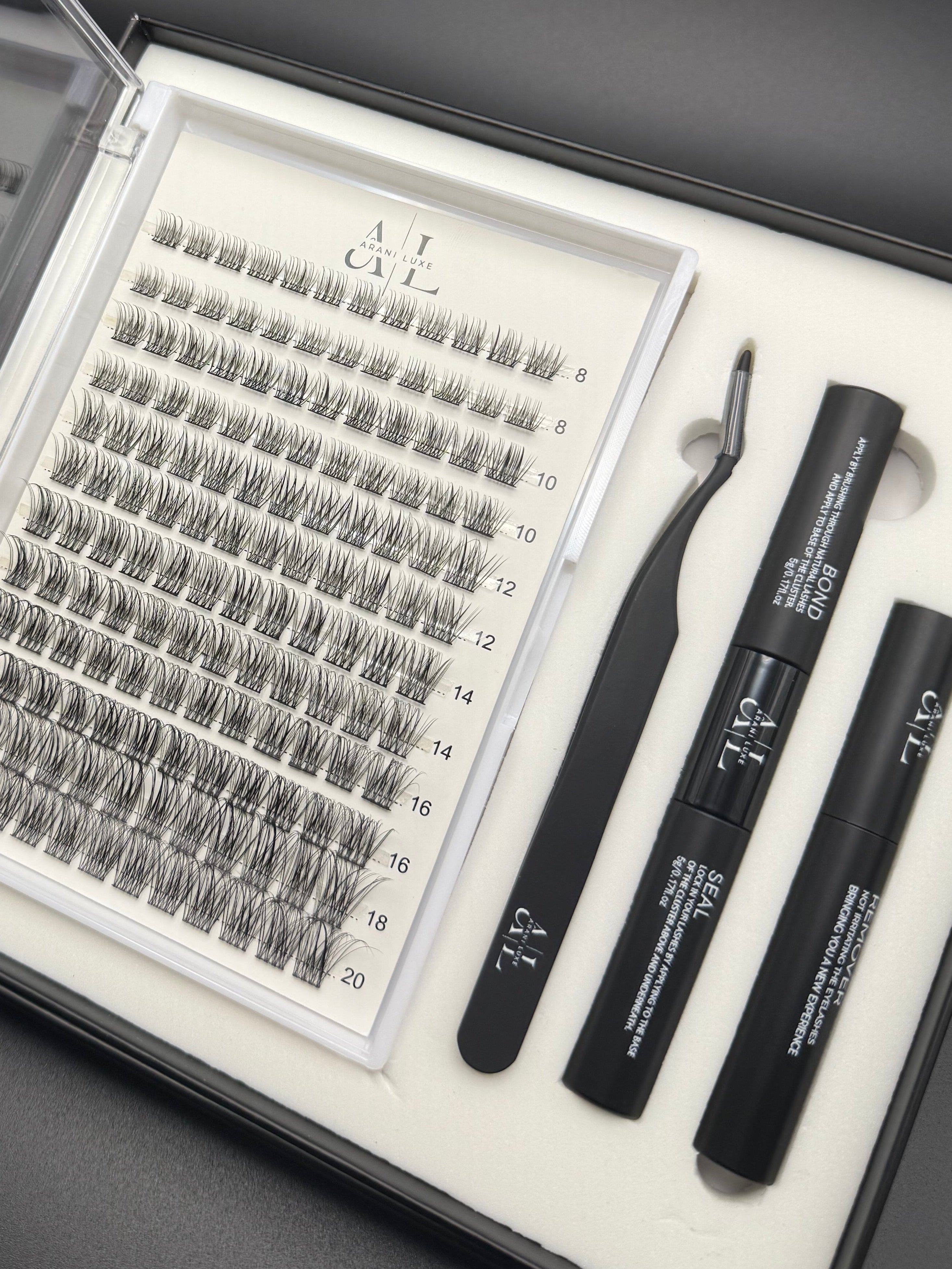 Natural volume lash clusters kit