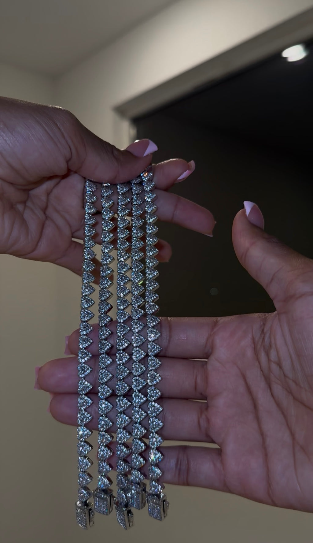 Crystal heart bracelet