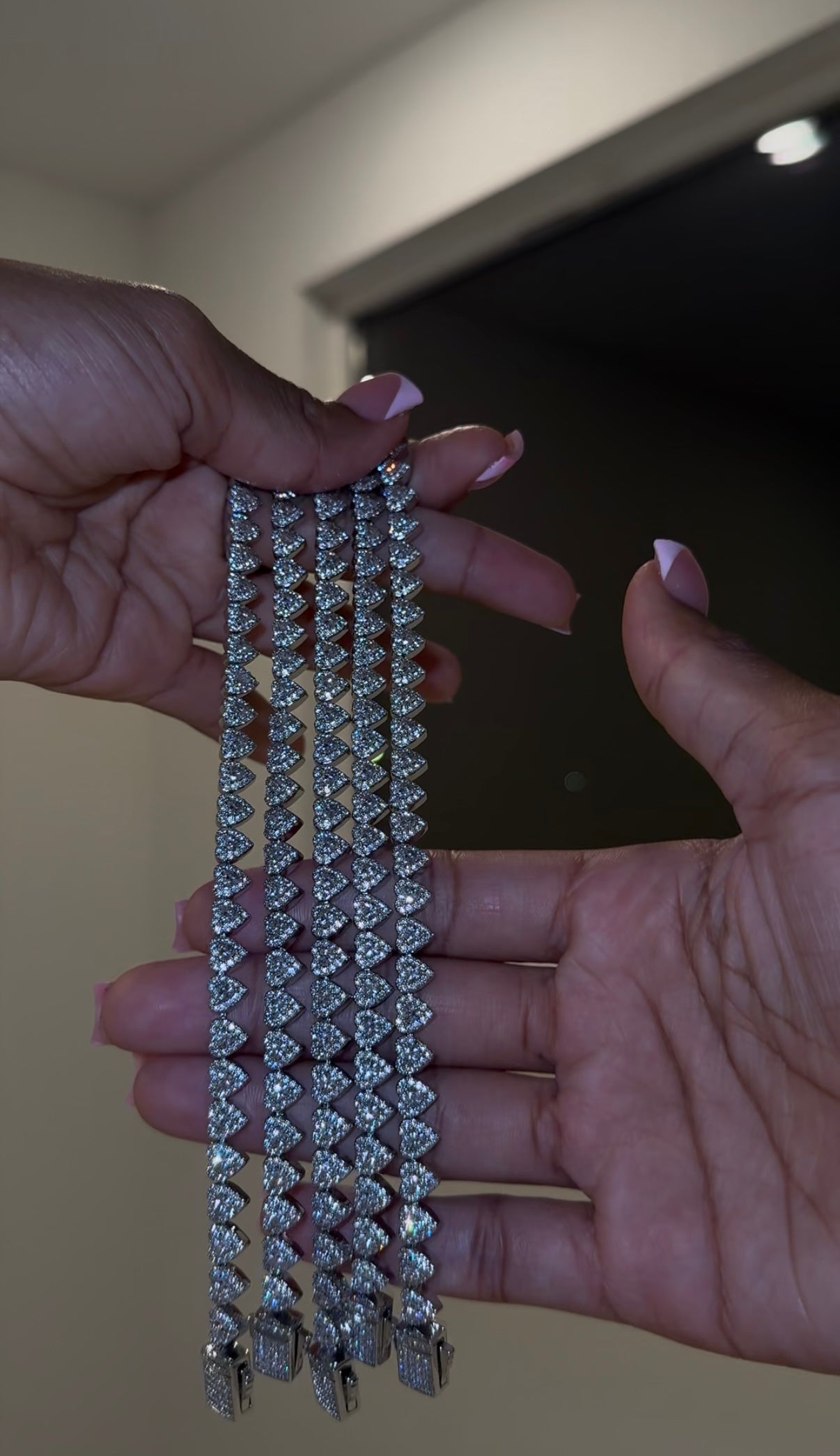 Crystal heart bracelet