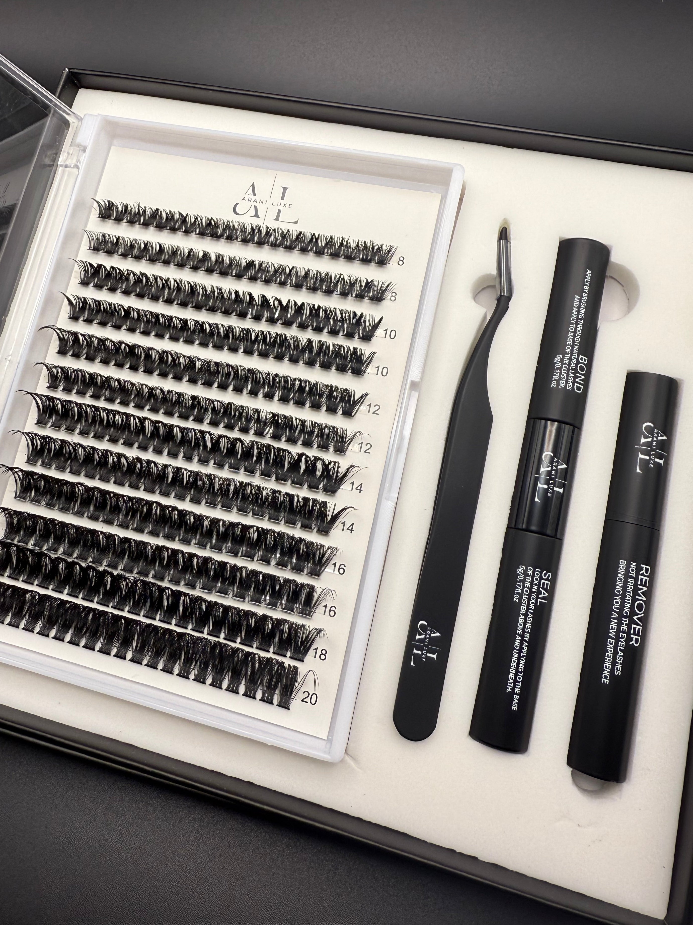 Mega volume lash clusters kit