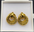 Oversized looped earrings
