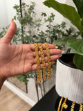 24k flower bracelet
