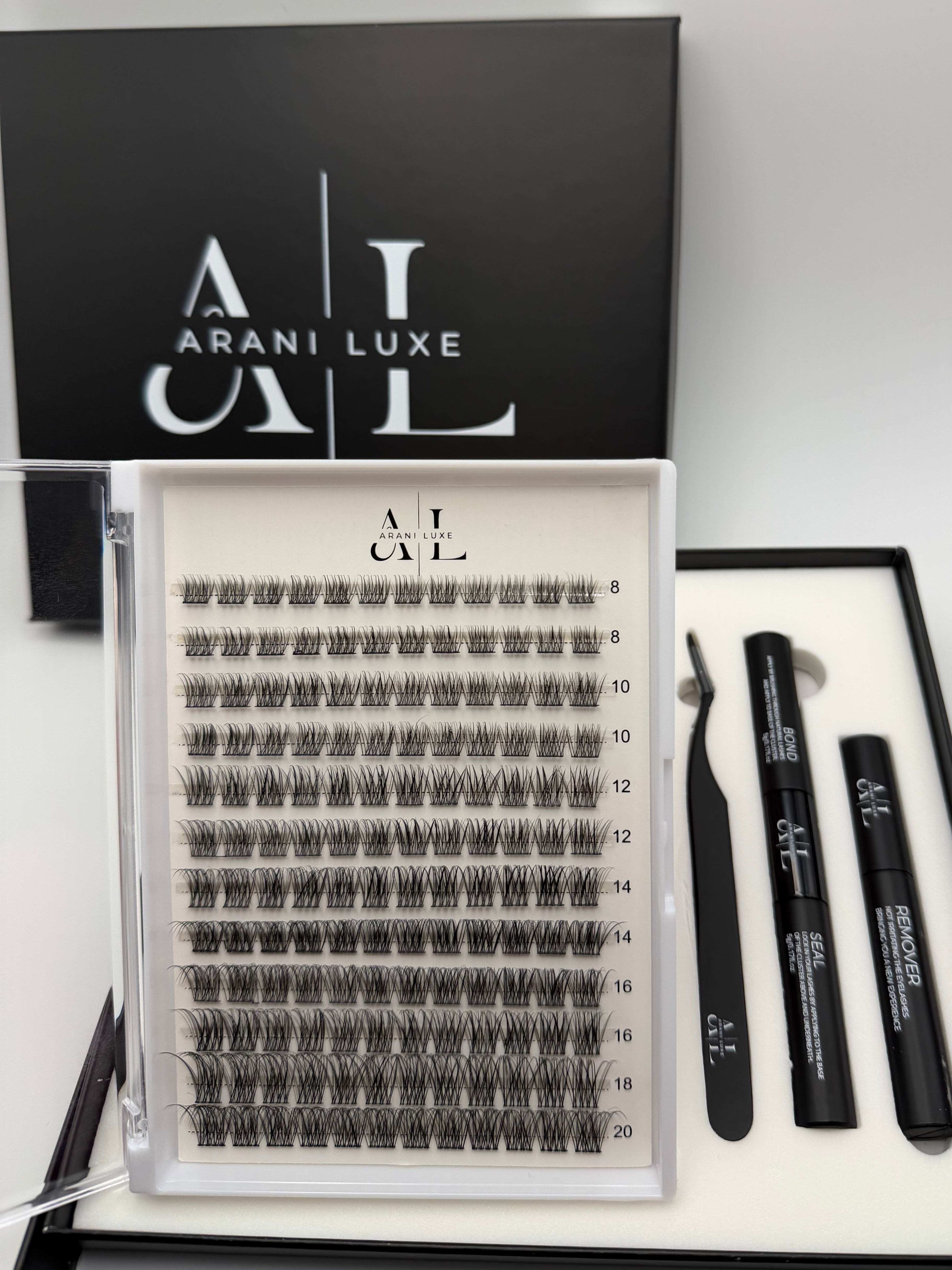 Natural volume lash clusters kit