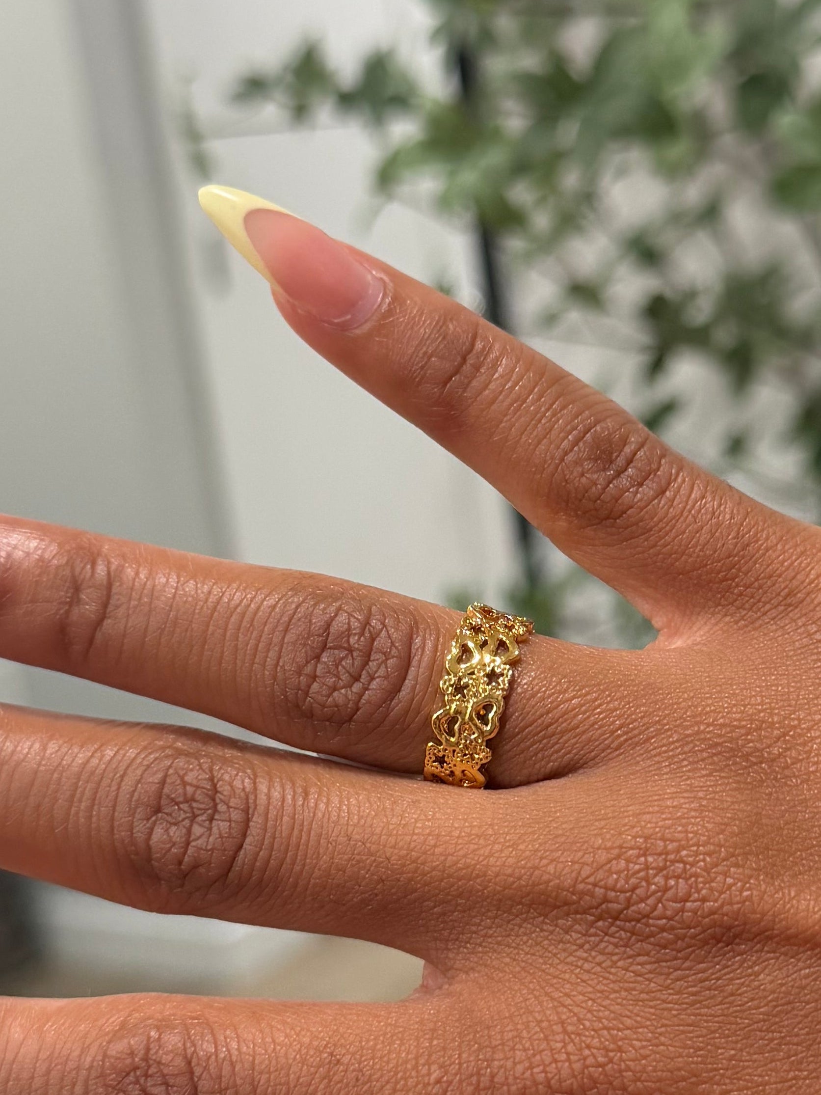 24k StarHeart Ring