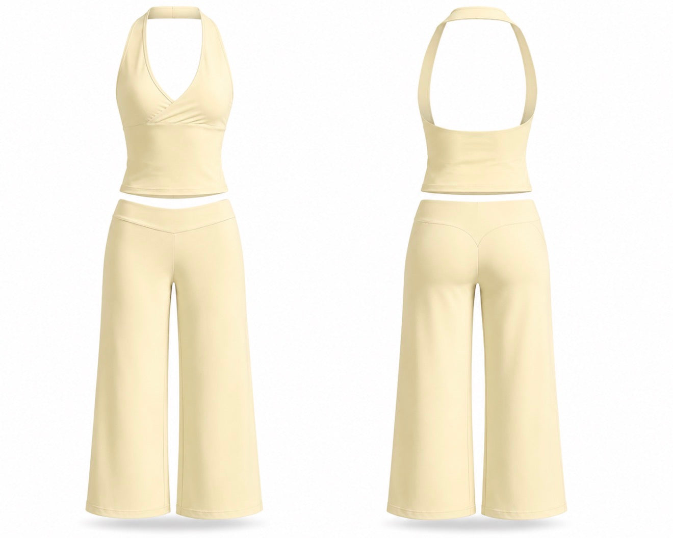 Butter Yellow Two Piece Set