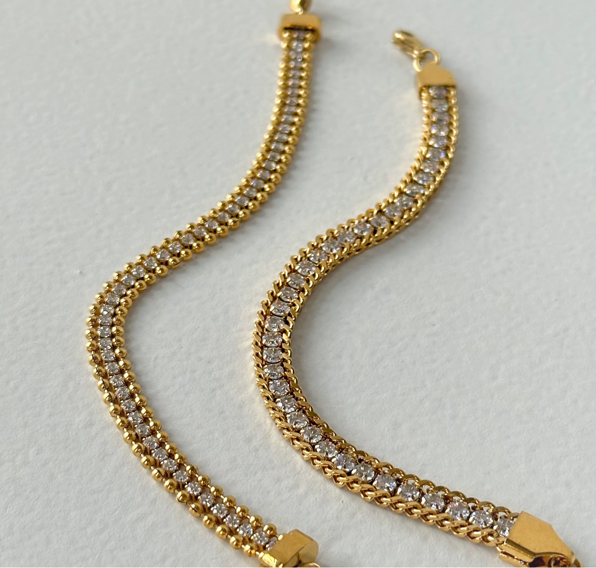 18k tennis rope bracelet