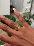 24k Double C Ring