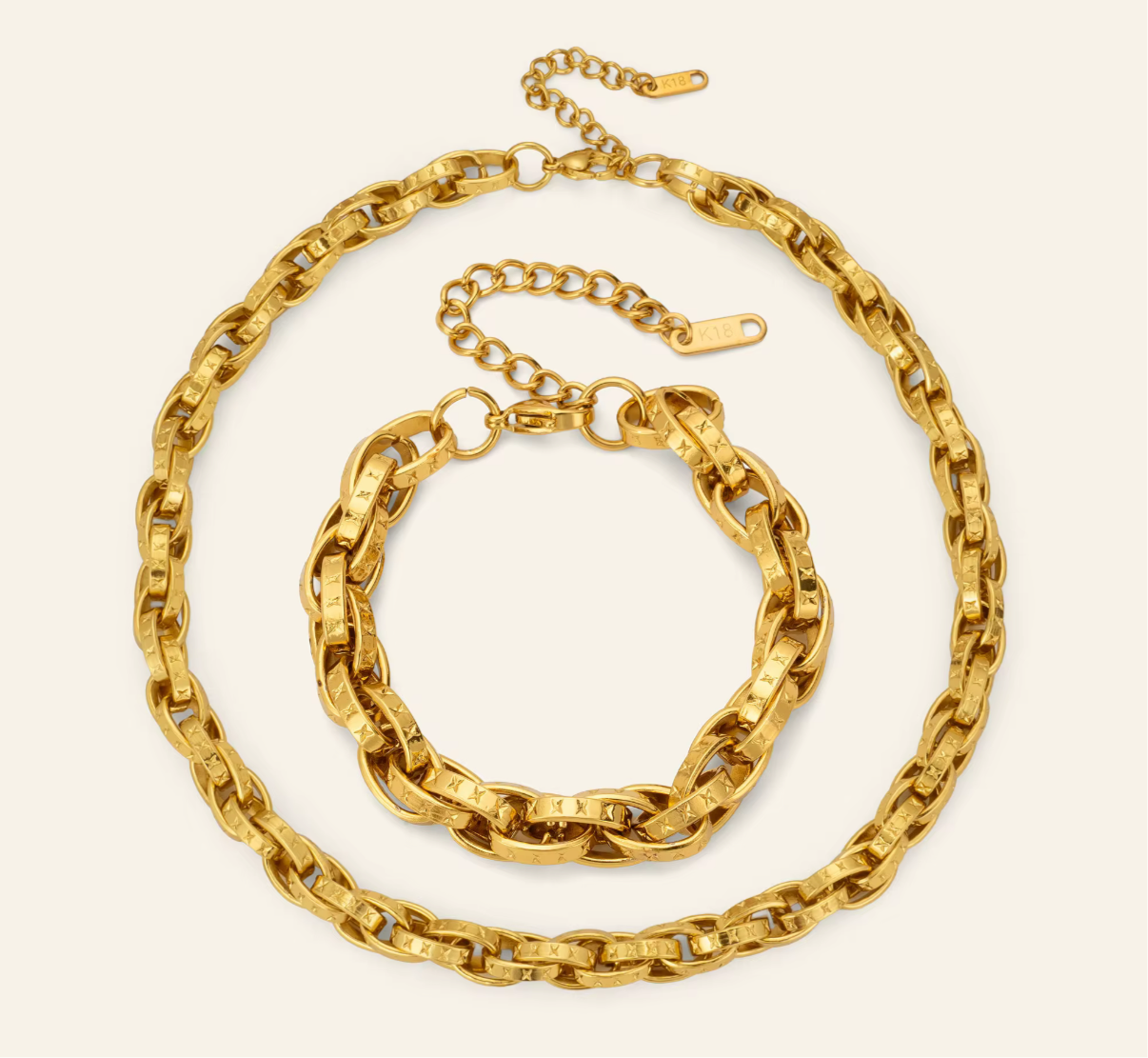 18k gold plated Vintage lore (necklace)