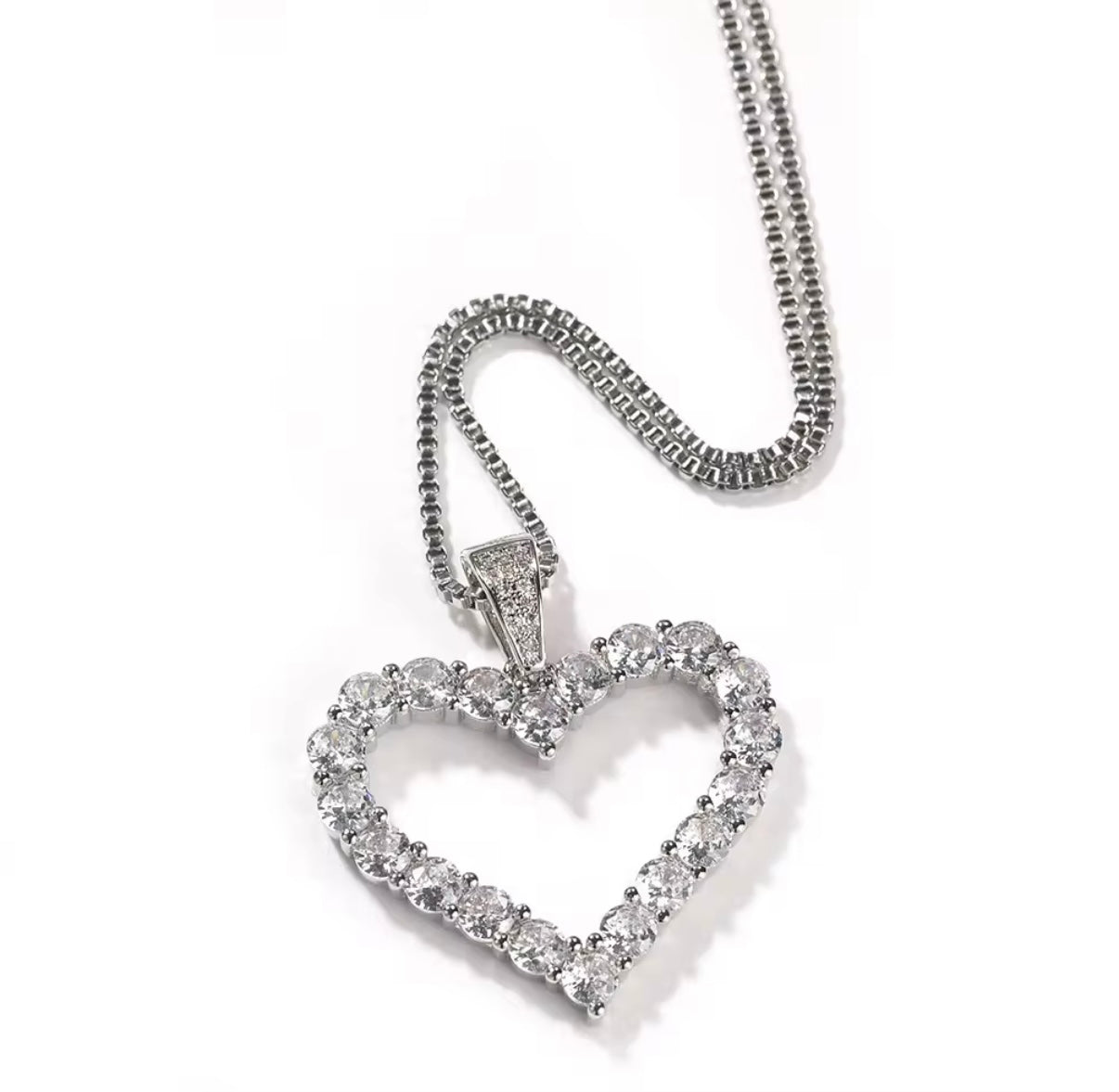 Crystal heart necklace