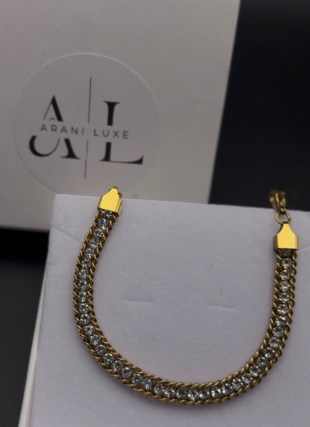 18k tennis rope bracelet